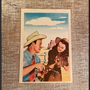 Roy Rogers and Dale Evans POP OUT Card